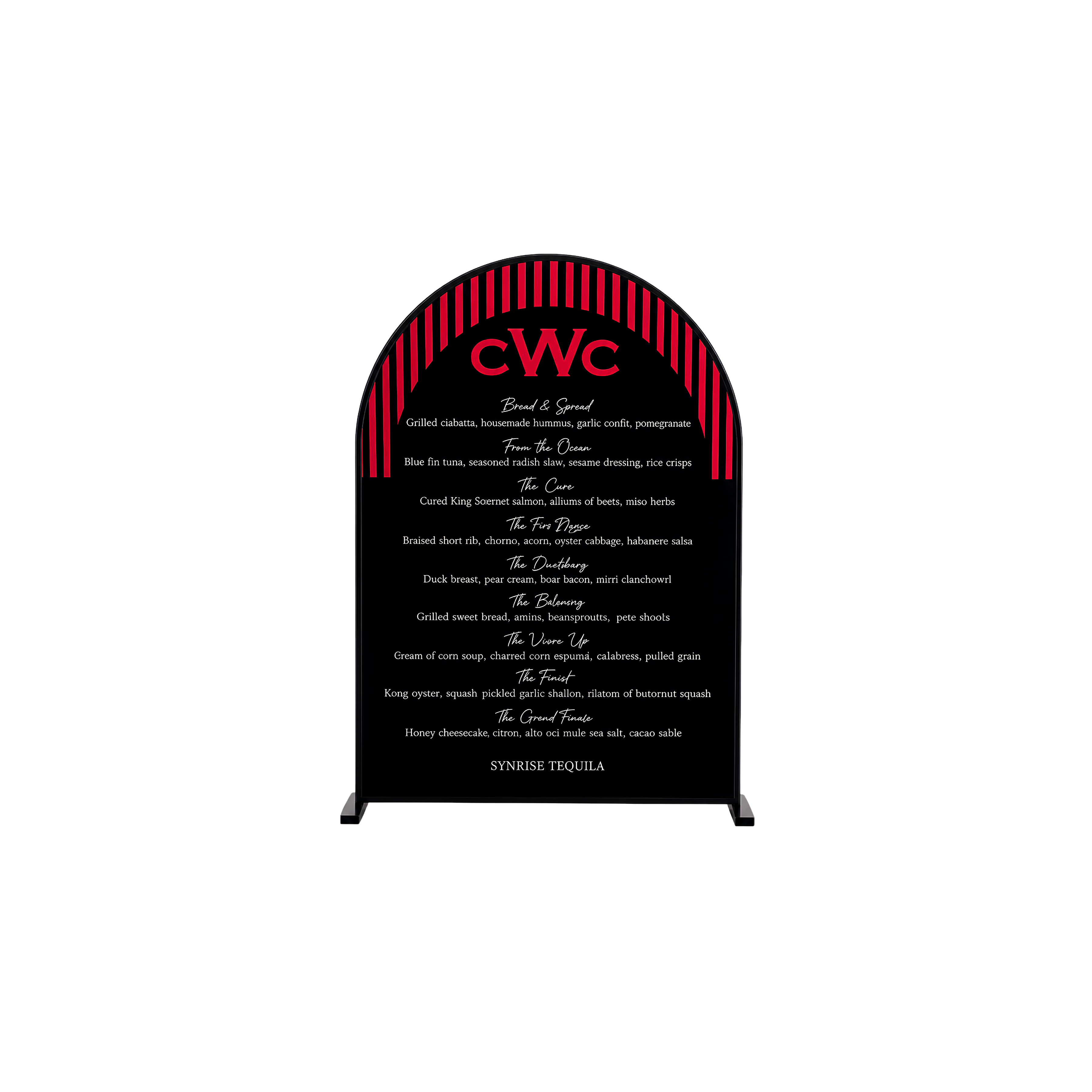 Custom Menu Card