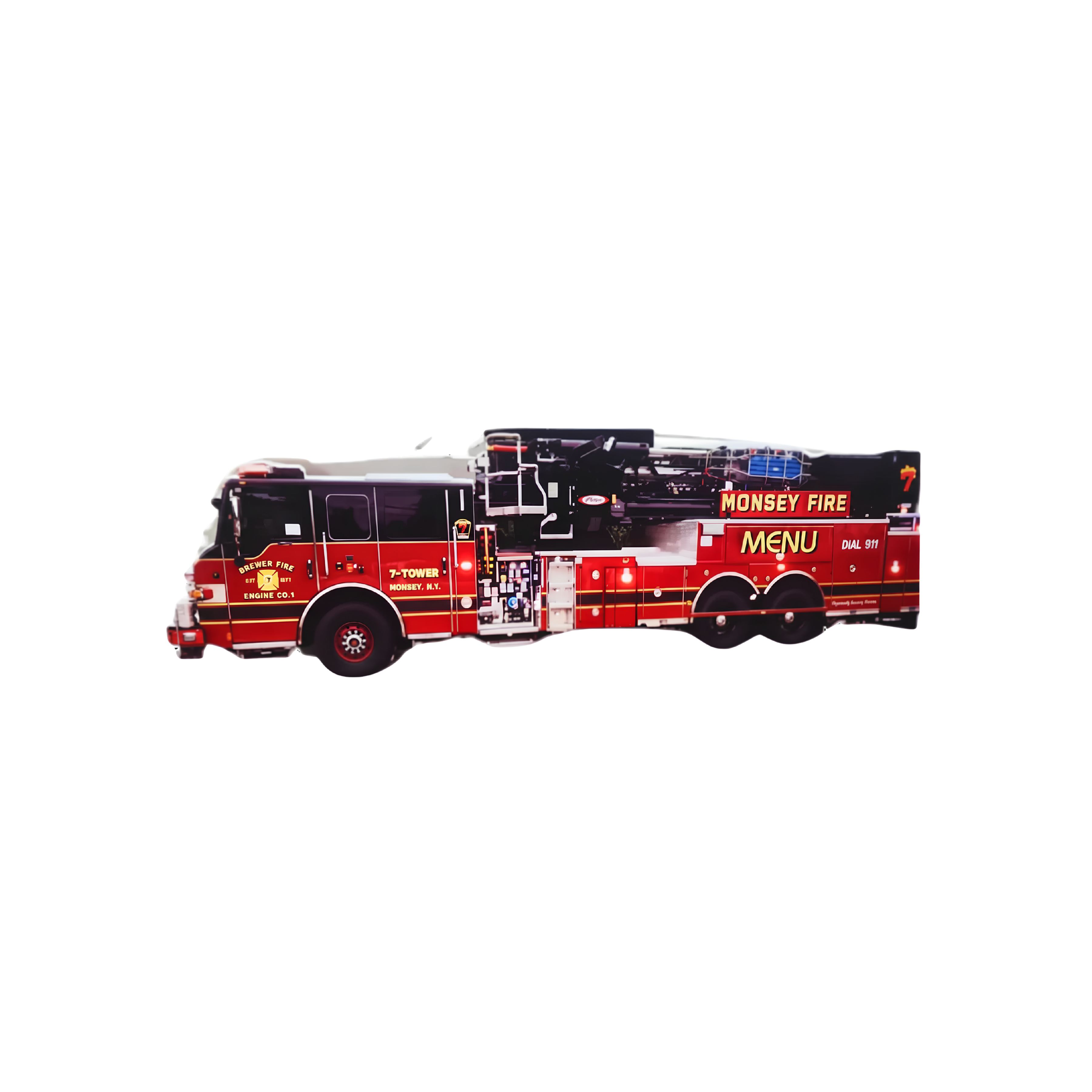 Fire Truck Theme Menu