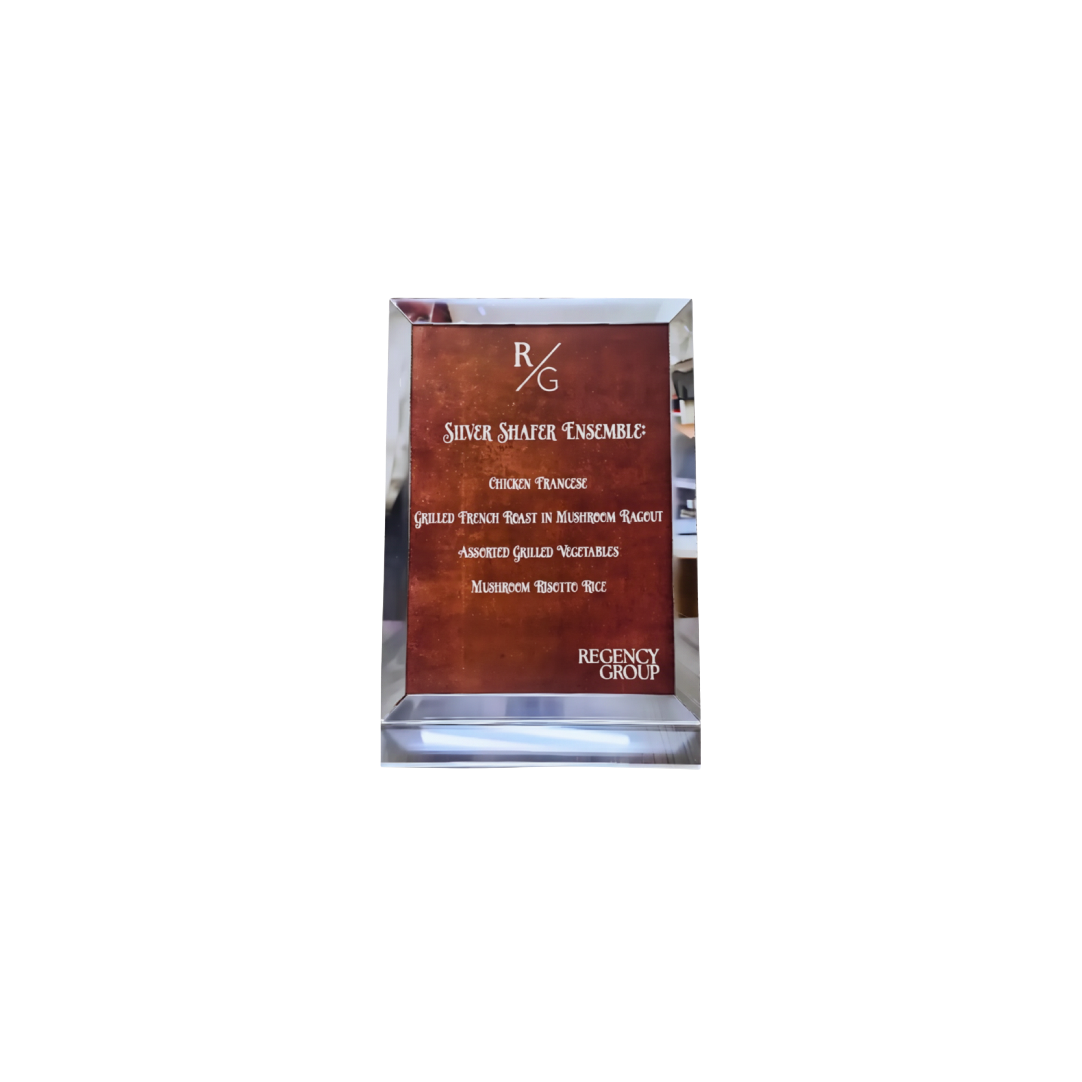 Custom Acrylic Menu