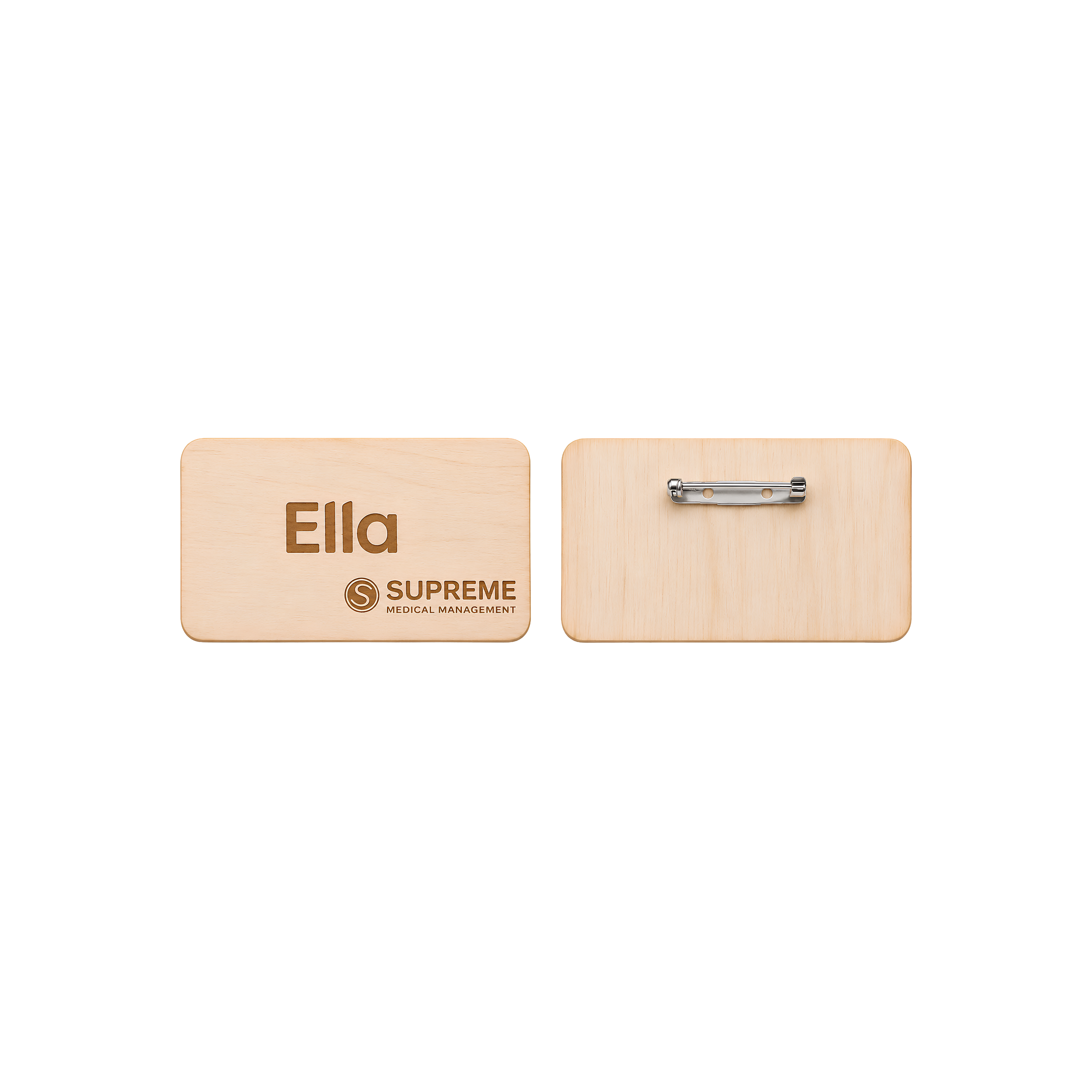 Custom Wooden Engrave Name Tag