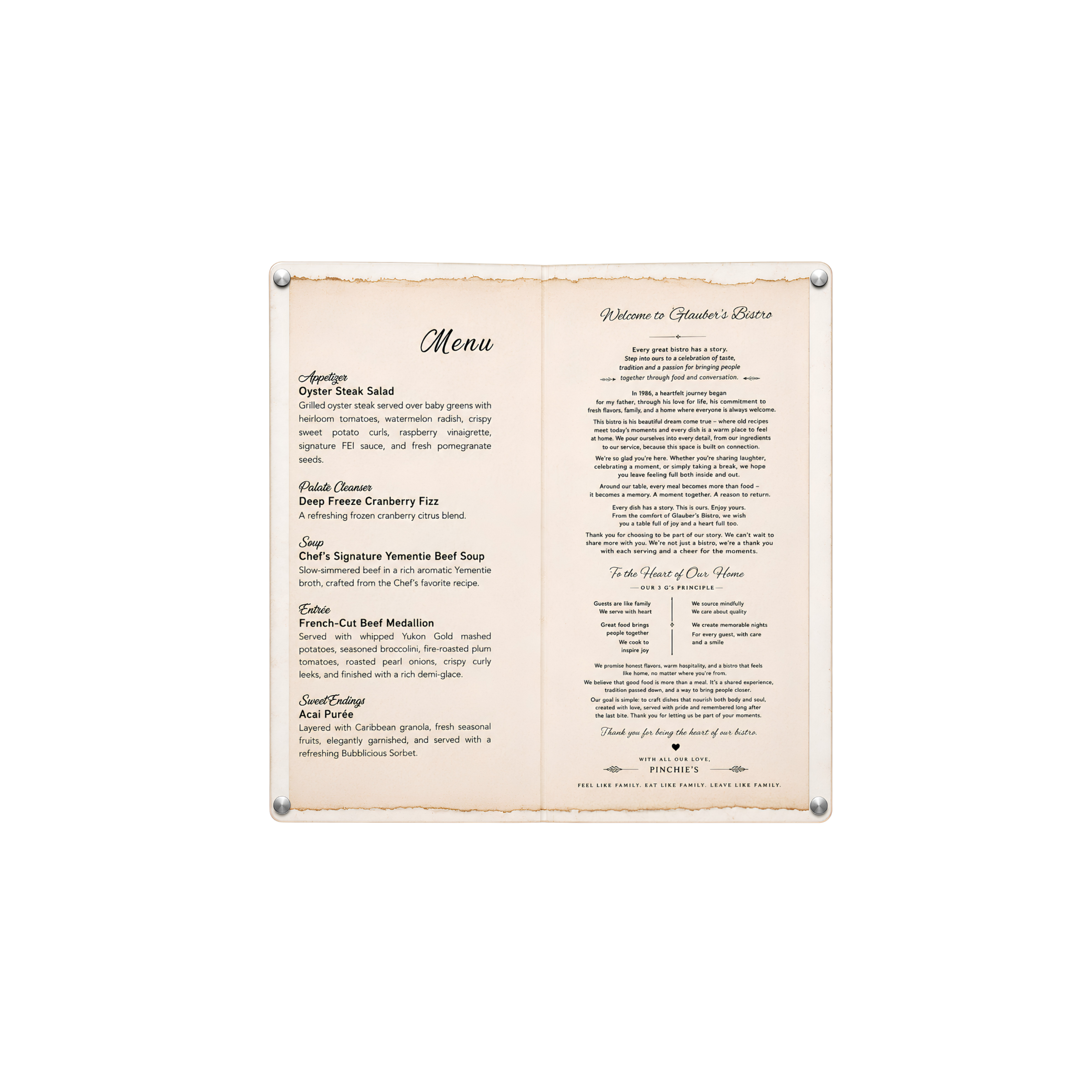 Custom Gift Boxes | Personalized Wooden Menu Board